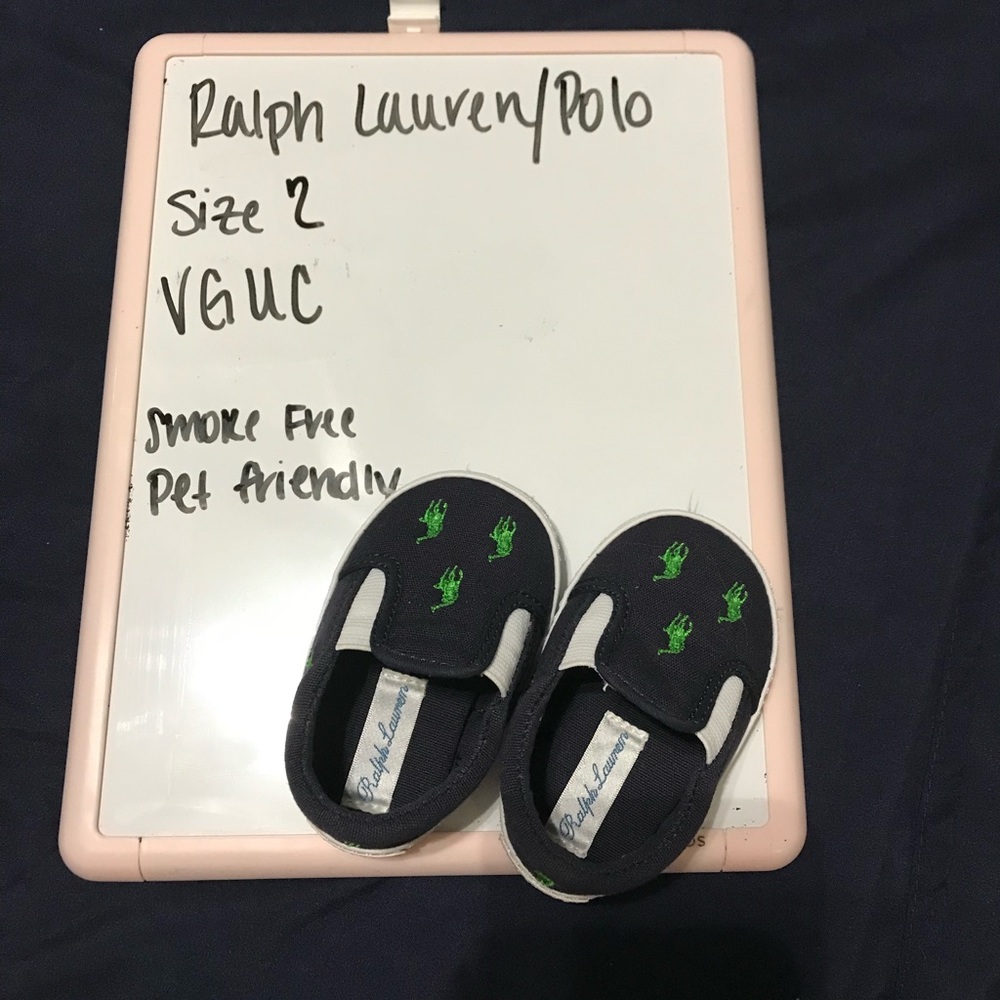 Navy Ralph Lauren boys crib shoe